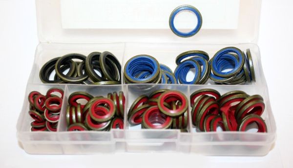 Набор шайб (100 шт) 6 размеров 17027