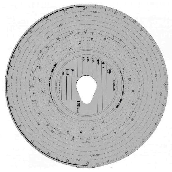 Карта тахографа до 100 км/ч (100 шт) Typ 100-EC 000.203-00A